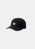 mockup Casquette cp company en laine feutrée - noir de face