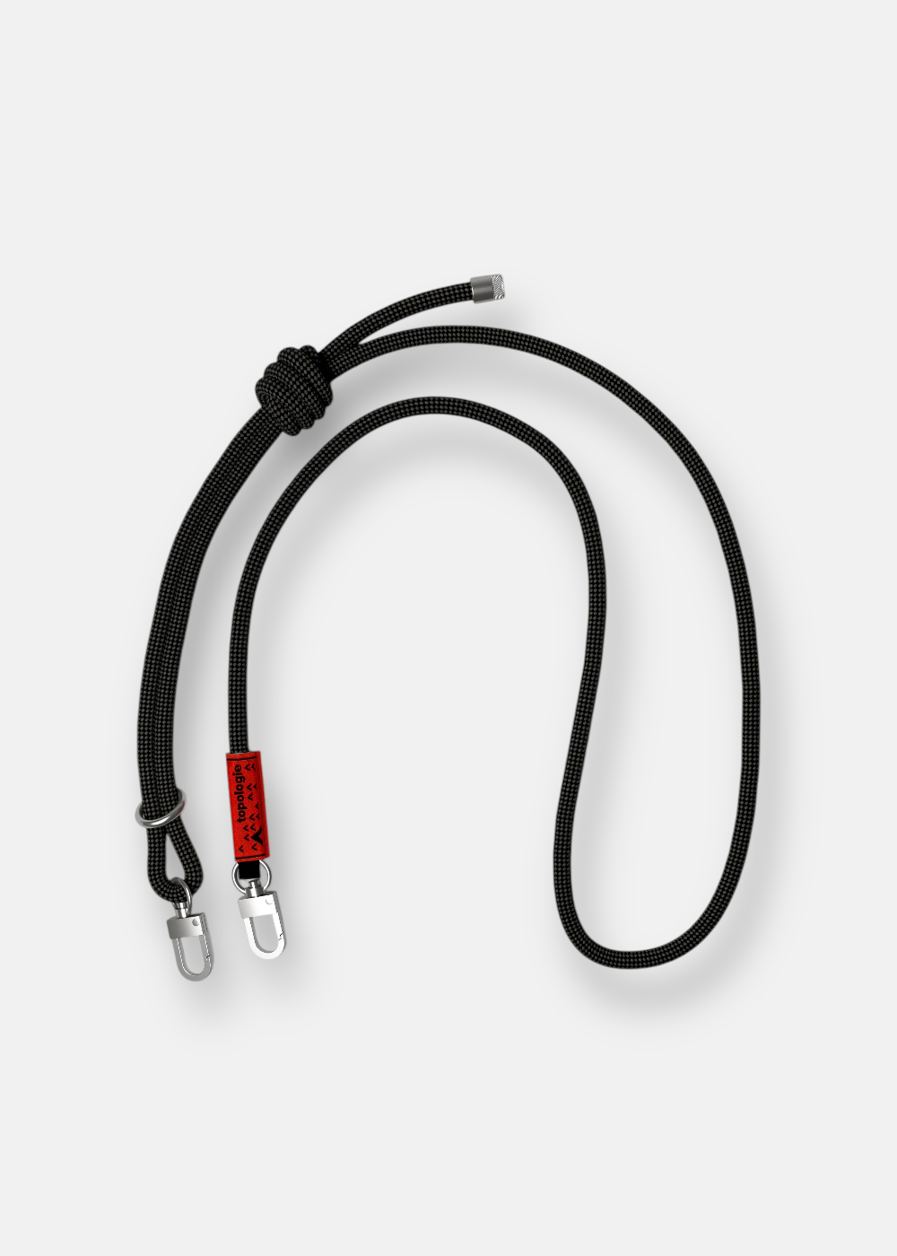 photo vue de face du Cordon Topologie 8mm Rope Black Lattice