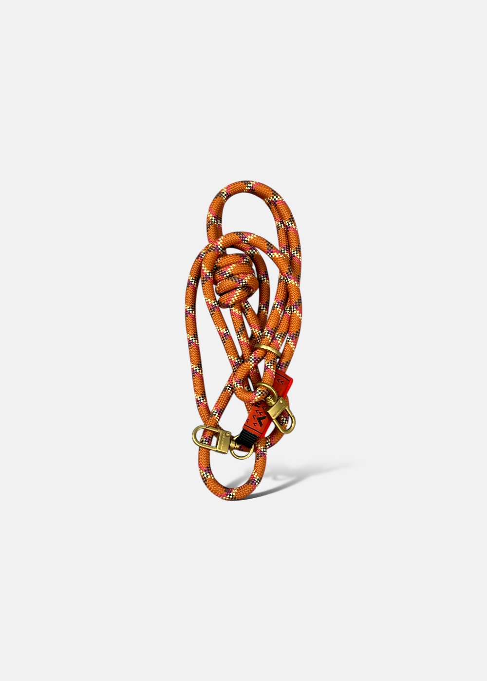 vue de face du Cordon Topologie 8mm Rope Orange Helix