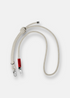 Photo vu de face du cordon topologie 8mm strap de coloris beige melange