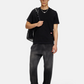 T shirt Diesel Noir porté vu de face