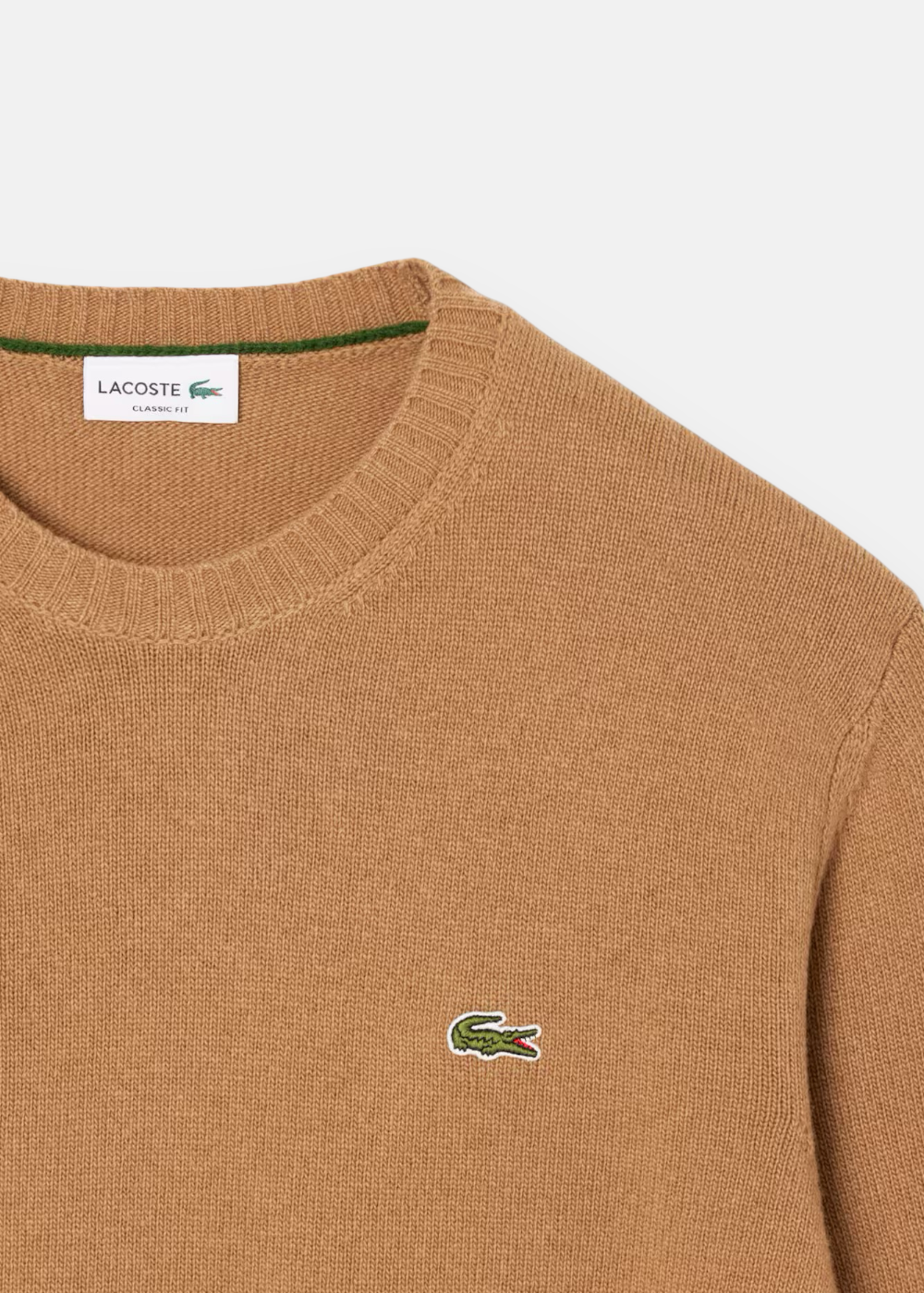 Pull en laine col rond - marron
