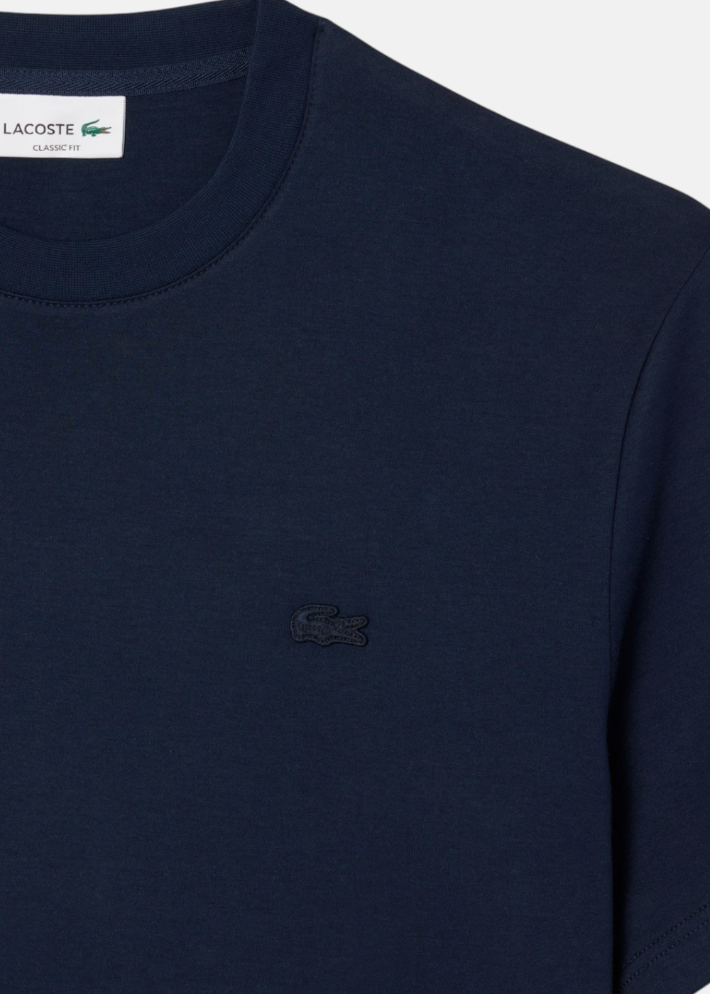T-shirt signature René Lacoste - marine