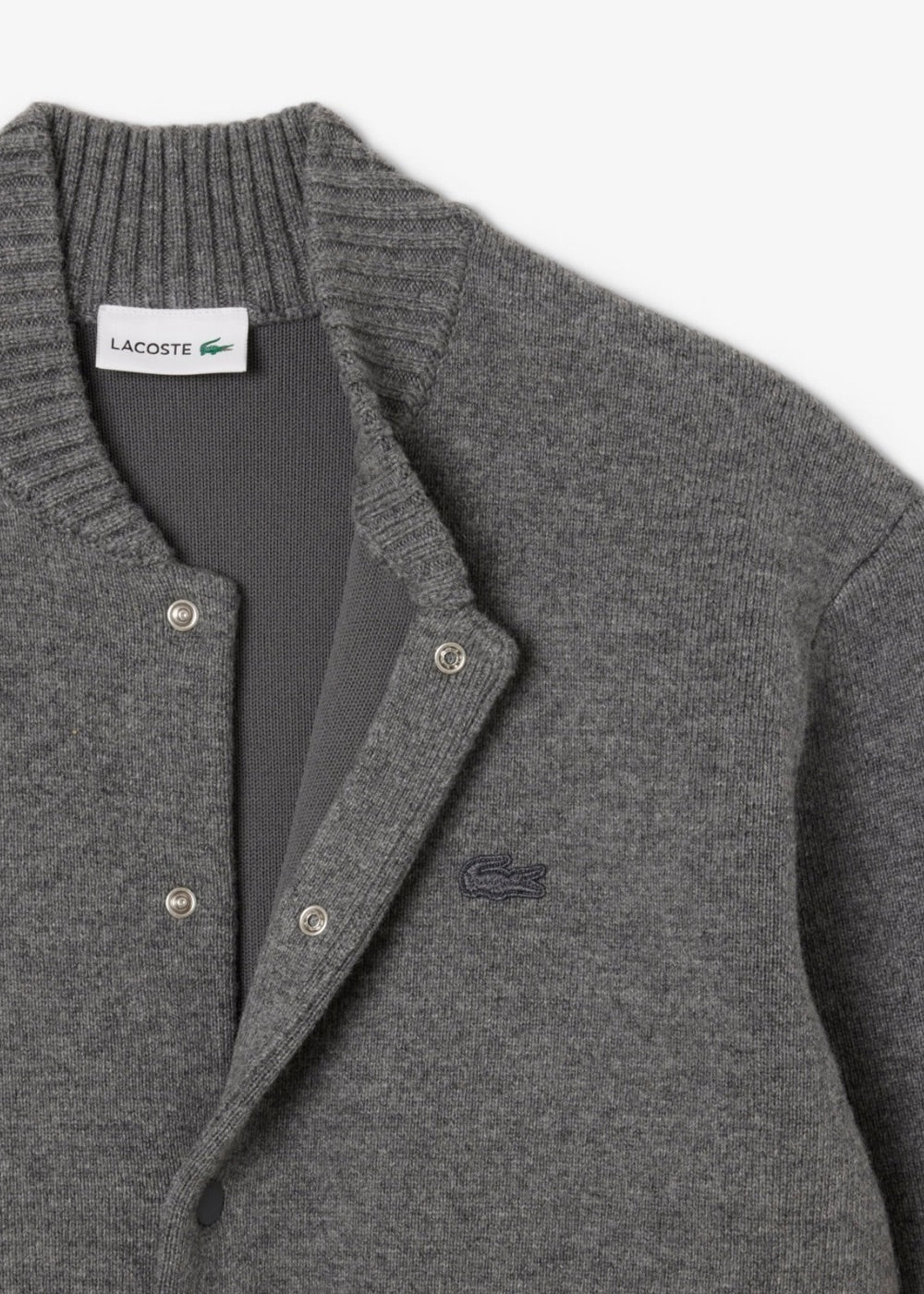 Bomber en laine mérinos – gris