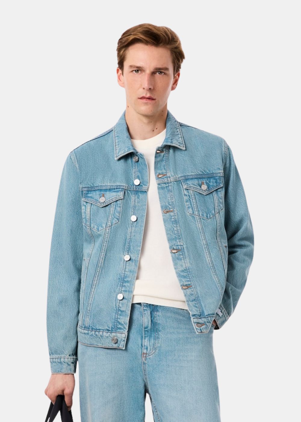 Veste en jean signature – bleu