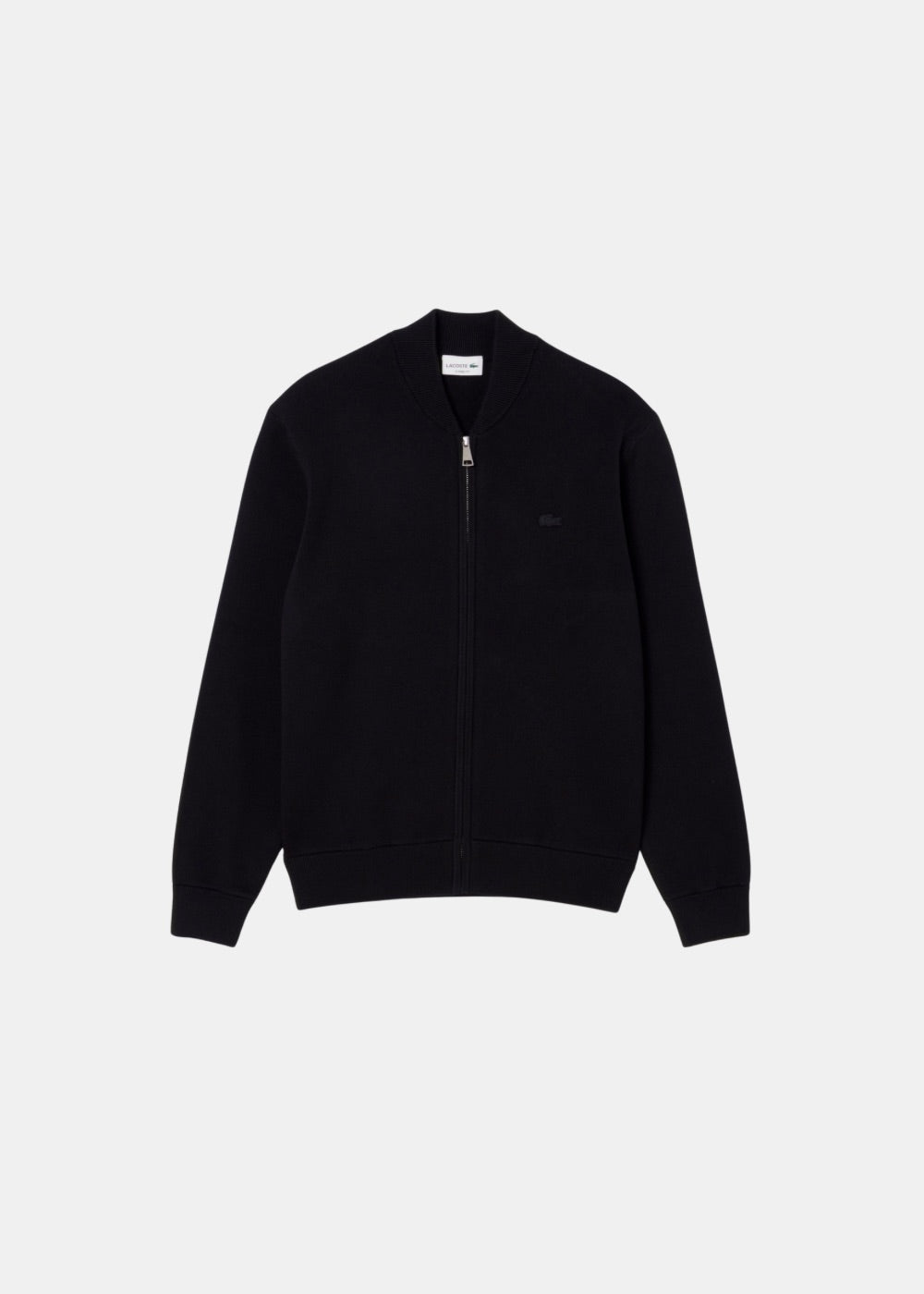 Bomber en maille de laine – noir