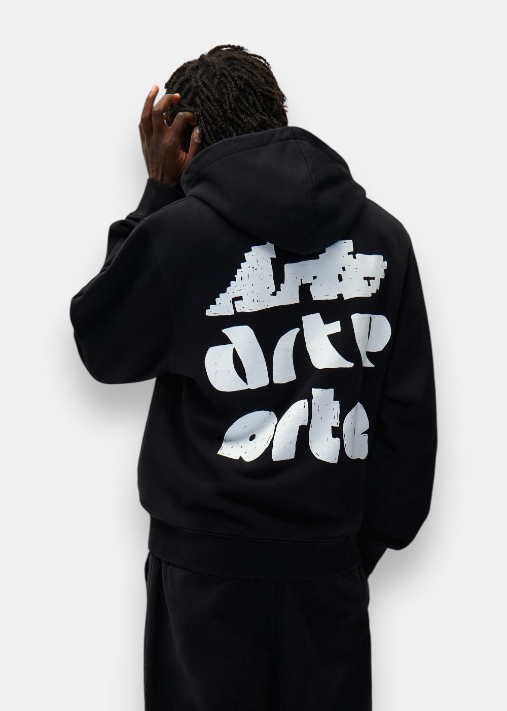 Sweat-shirts à capuche Multi logo  - noir