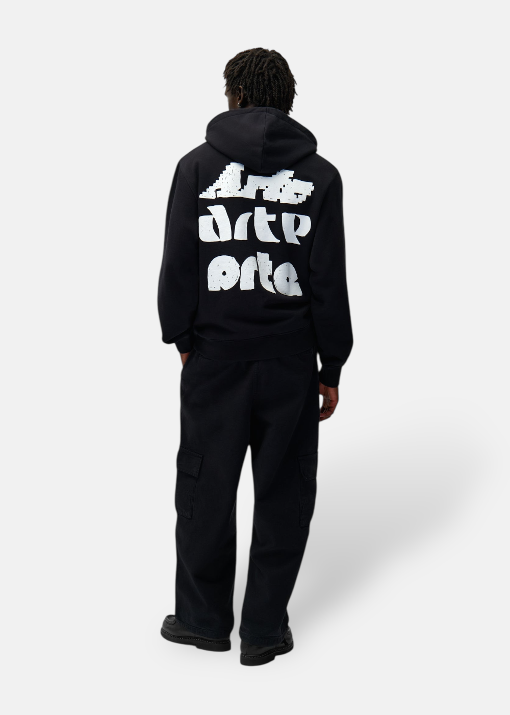 Sweat-shirts à capuche Multi logo  - noir