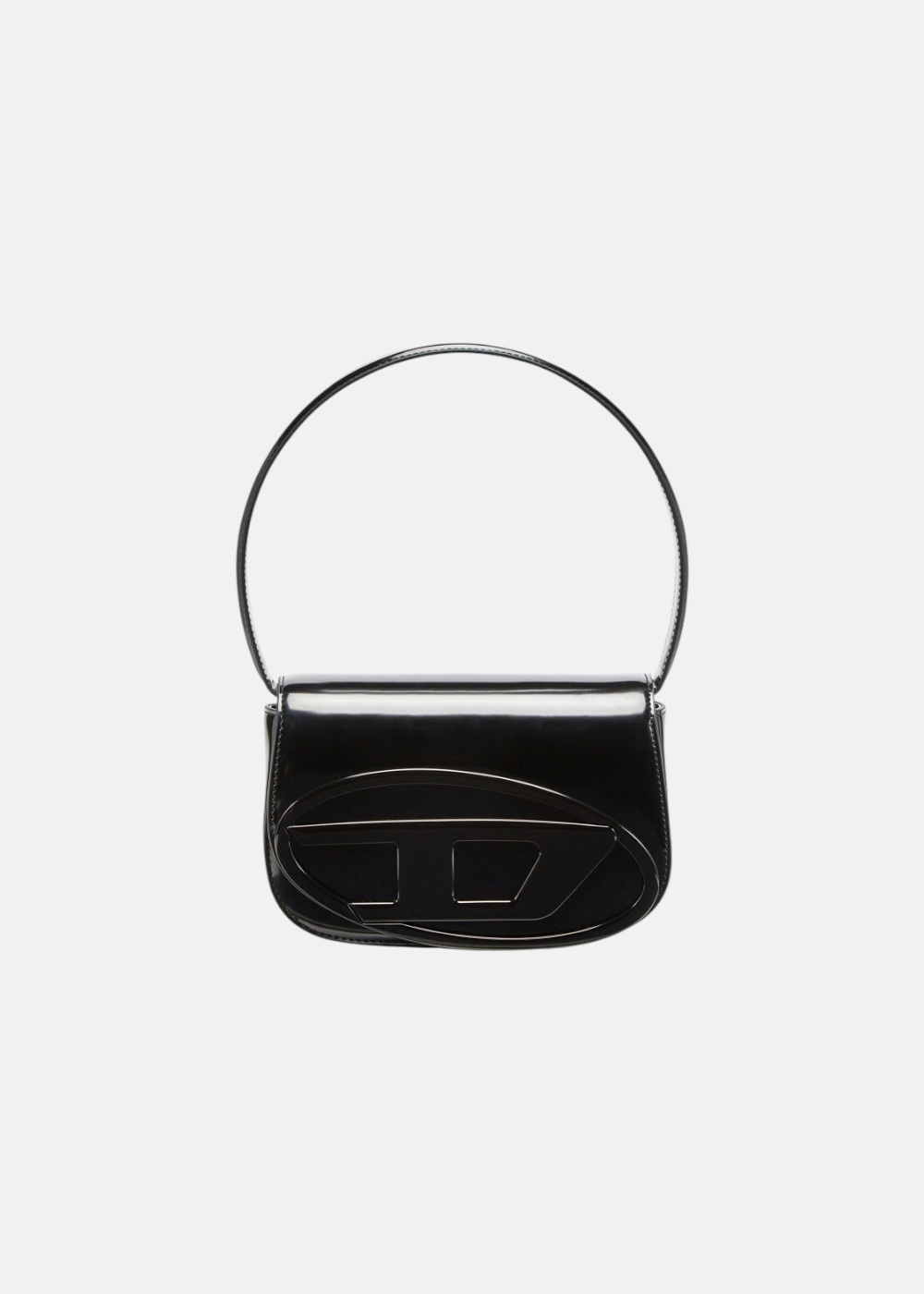 Sac 1DR bandoulière glossy - noir
