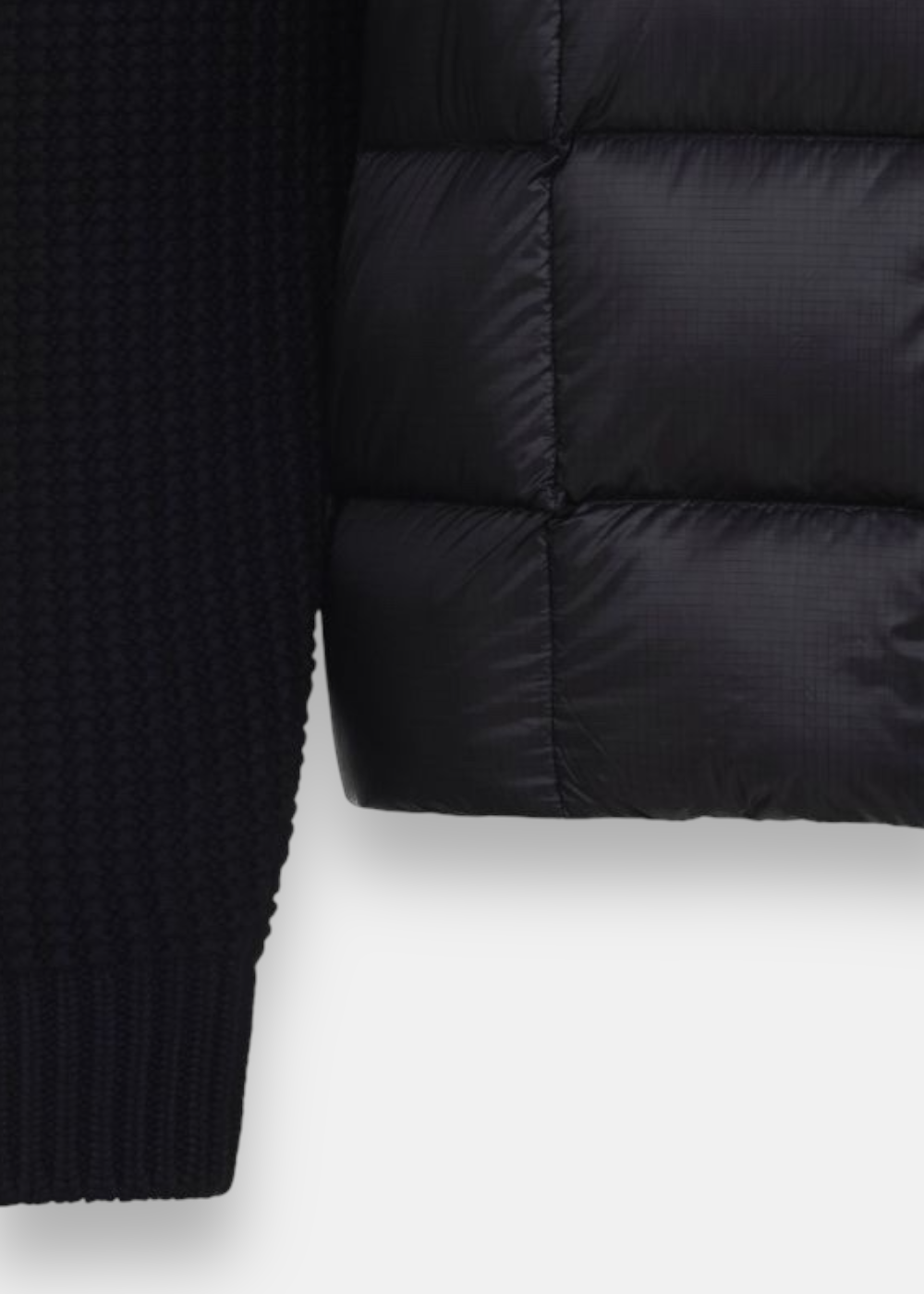 Pull Bi-matières DD Shell Down- noir