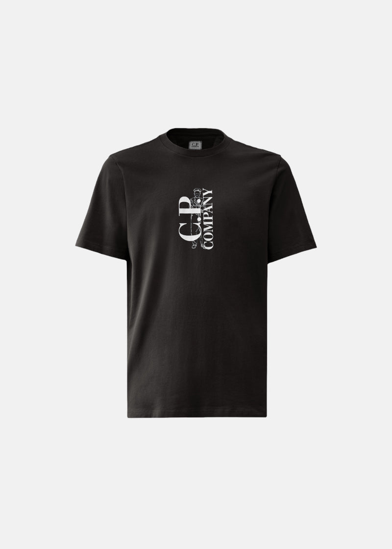 T-shirt C.P. Company 30/1 Jersey British Sailor noir