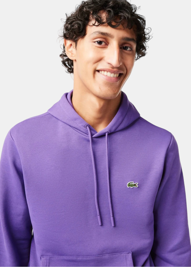 Sweatshirt à capuche Lacoste iconique violet