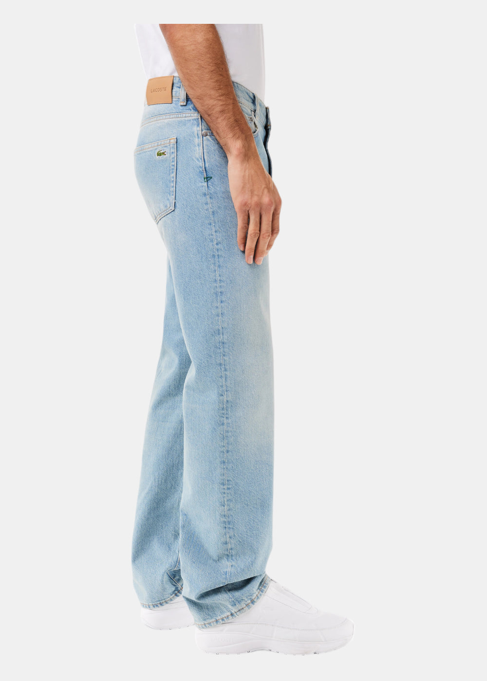 Jeans  coupe droite - bleach bleu