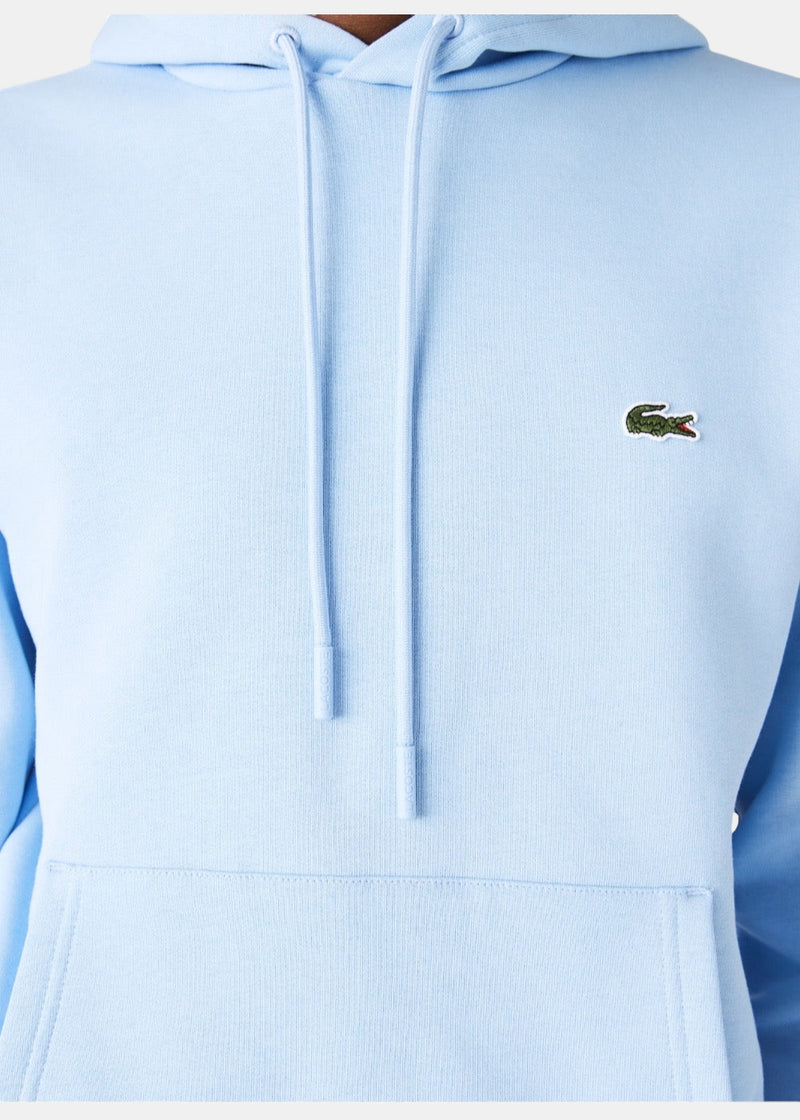 Sweatshirt à capuche Lacoste iconique bleu ciel