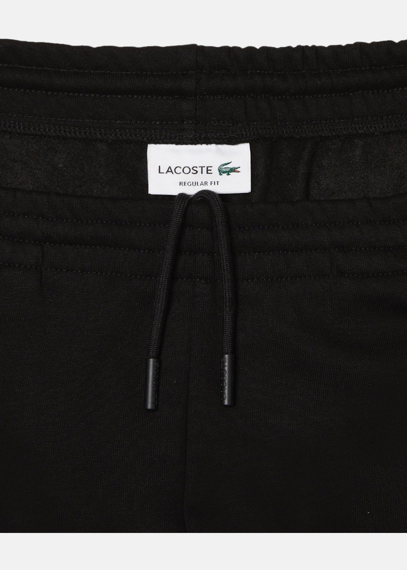 Pantalon de survêtement Lacoste en molleton gratté noir