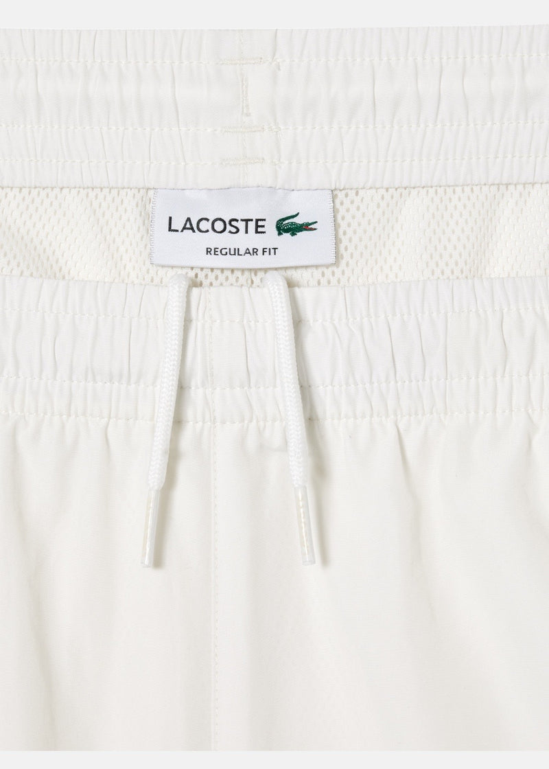 Pantalon de survêtement Lacoste en tissu déperlant blanc