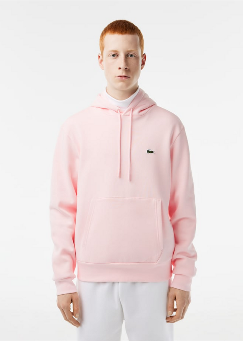 Sweatshirt à capuche Lacoste iconique rose