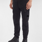 Pantalon cargo - satin stretch - noir