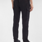 Pantalon cargo - satin stretch - noir