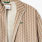 Veste de survêtement imprimé monogramme - beige