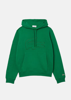 Sweat-shirt Lacoste logo matelassé vert