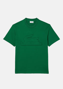 T-shirt  Lacoste relaxed fit  avec badge matelassé vert
