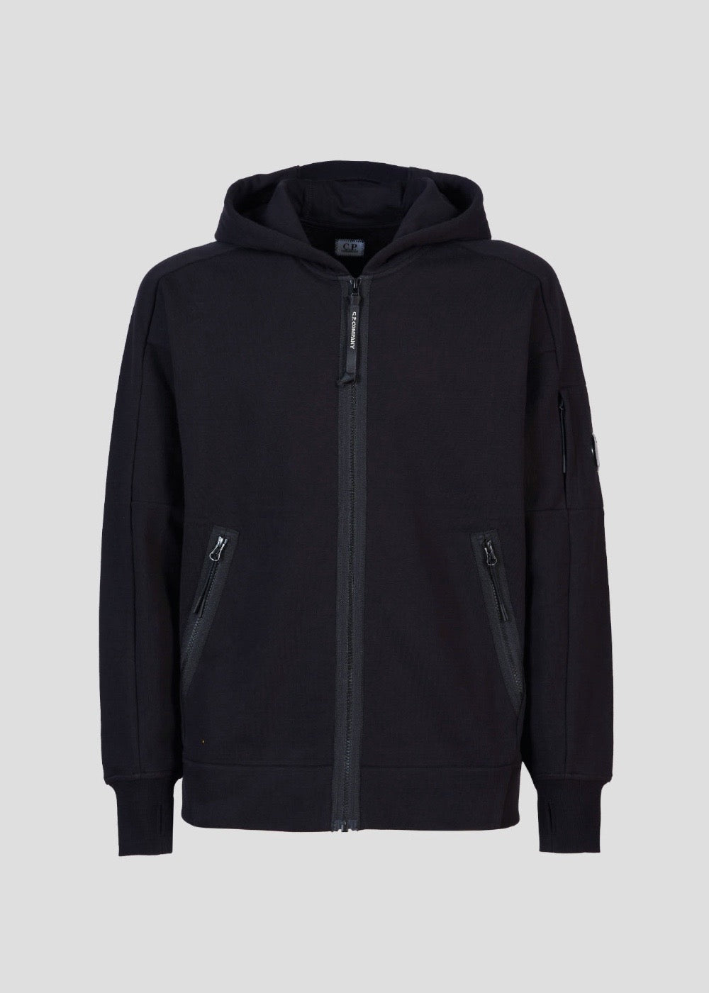 Sweat-shirt zippé lens - noir