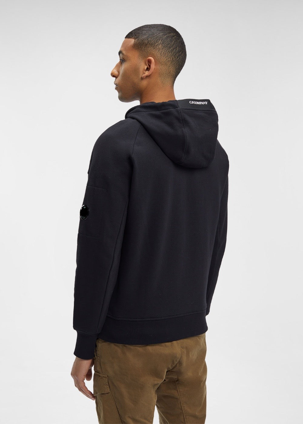 Sweat-shirt zippé lens - noir