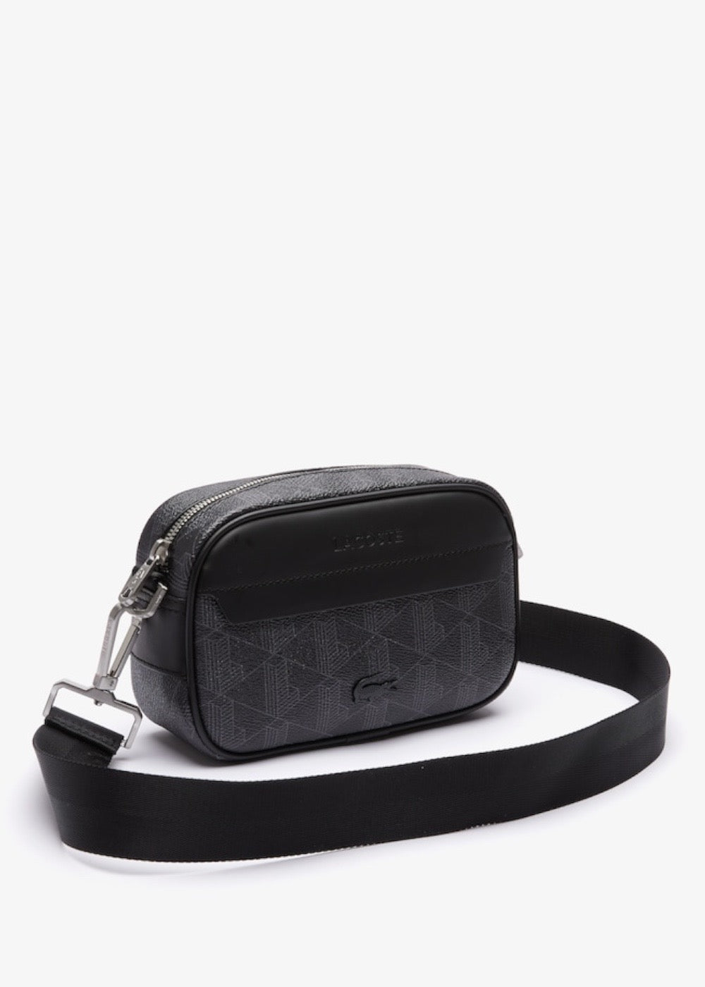 Sacoche bandoulière reporter bag monogramme - noir