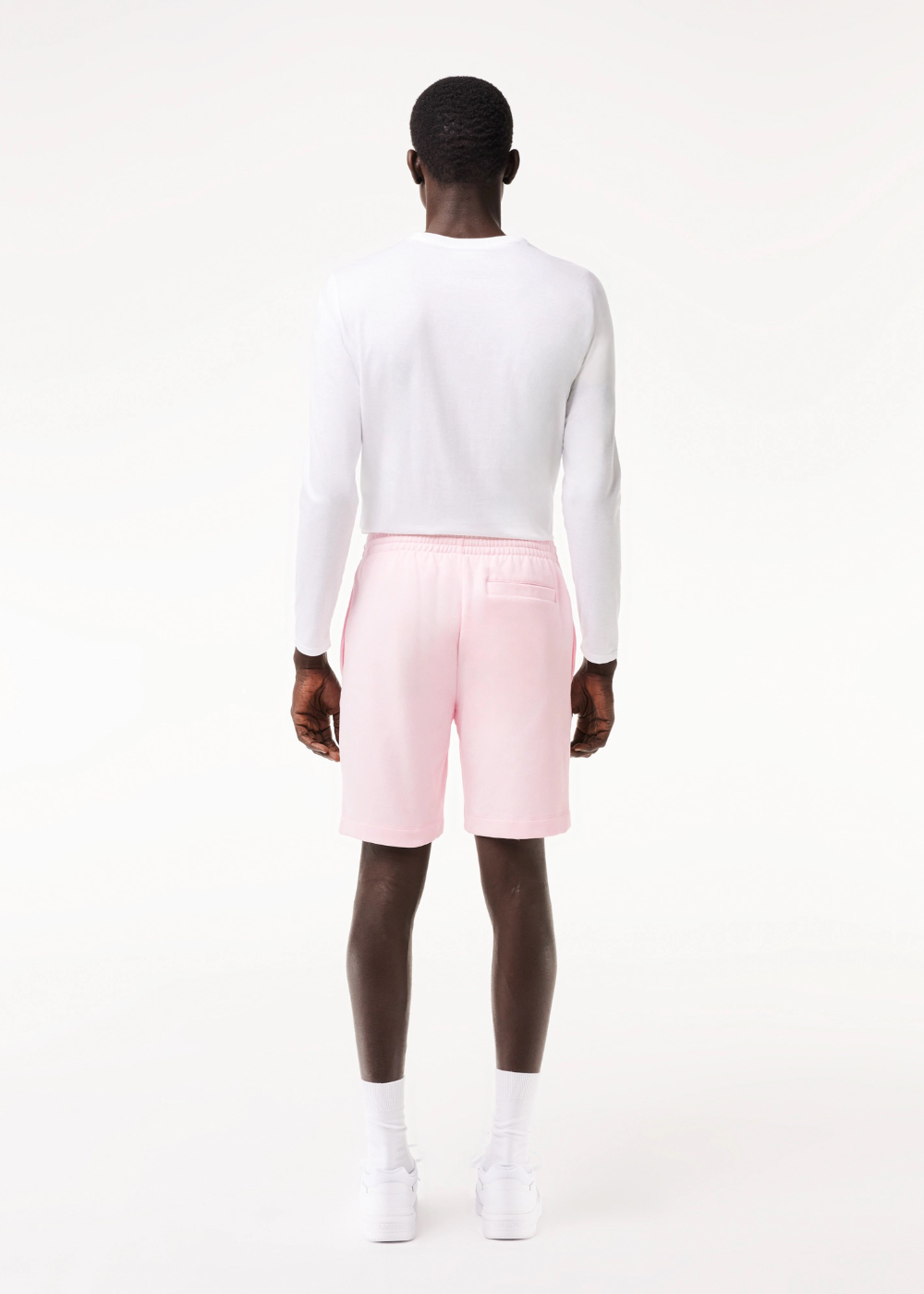 Short en molleton de coton - rose