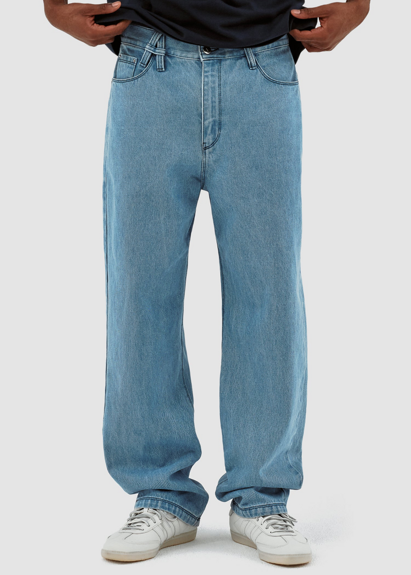 Pantalon Arte Poage Belt Detail Bleu clair