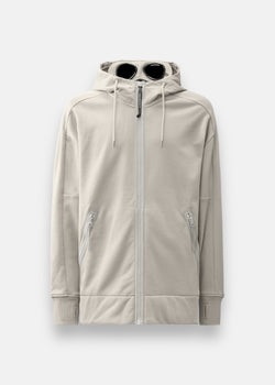 Sweat-shirt zippé goggle - drizzle gris