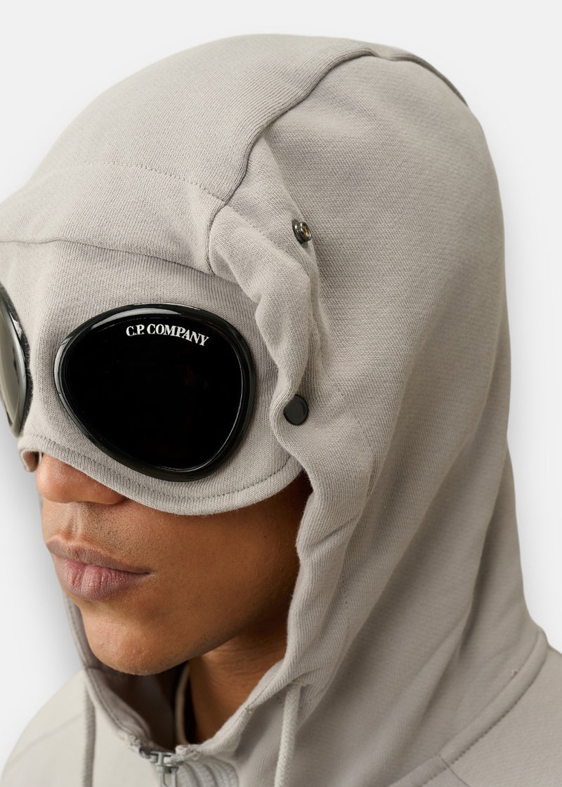 Sweat-shirt zippé goggle - drizzle gris