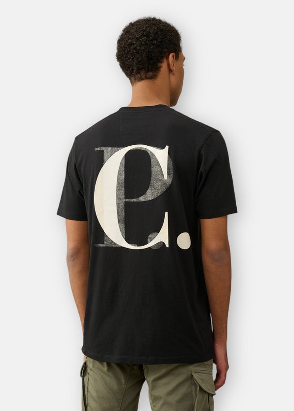 T-shirt C.P. Company 30/1 jersey noir