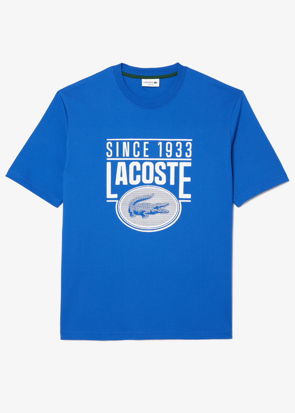 T-shirt Lacoste loose fit bleu