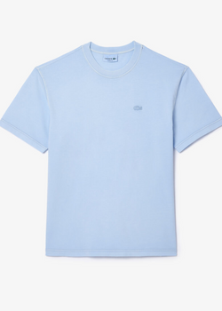 T-shirt Lacoste natural dyed bleu