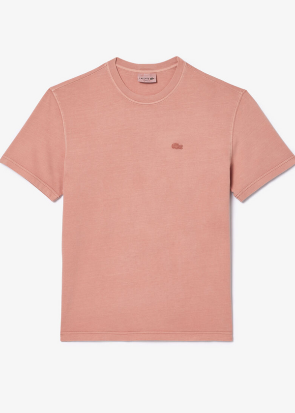 T-shirt Lacoste natural dyed rose