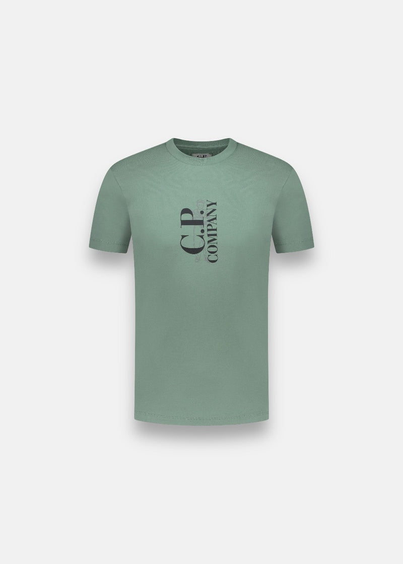 T-shirt C.P. Company 30/1 Jersey British Sailor vert