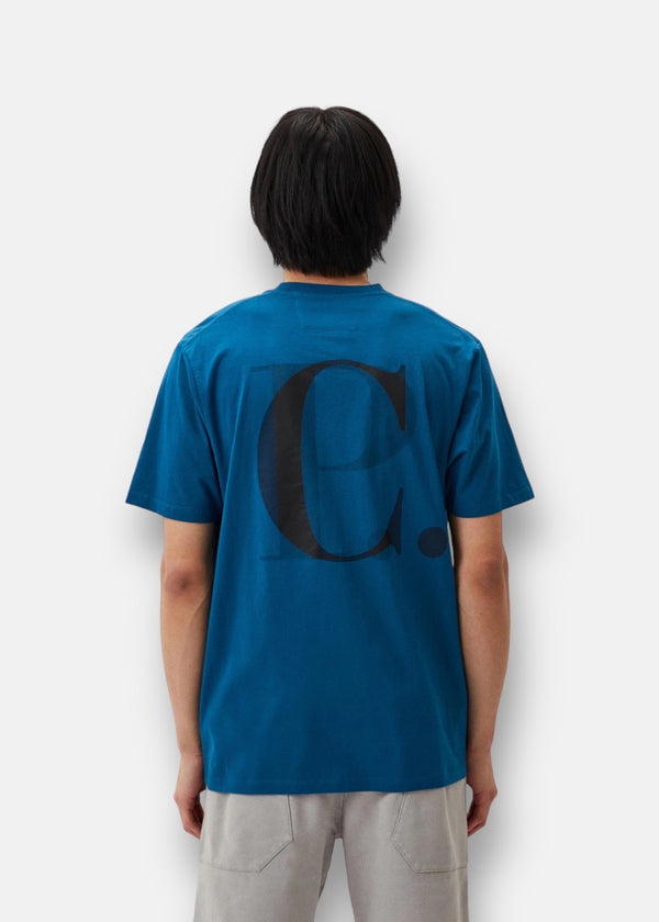 T-shirt C.P. Company graphic bleu ink
