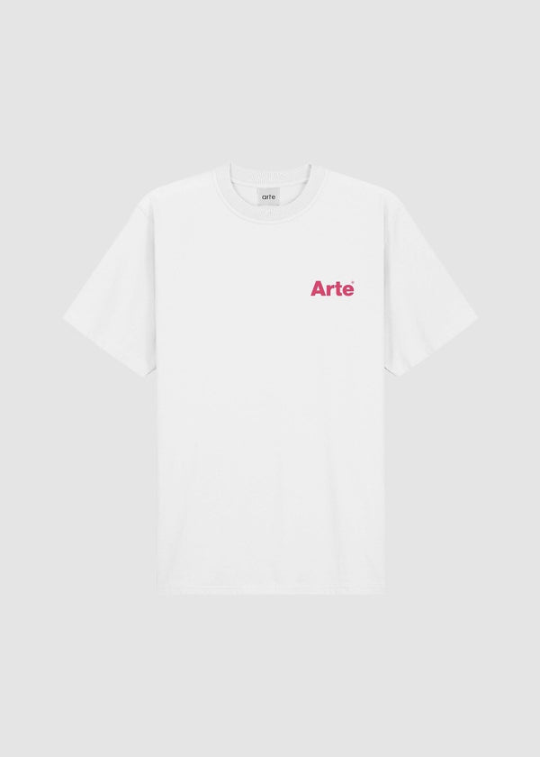 T-shirt Arte Teo Back Heart blanc