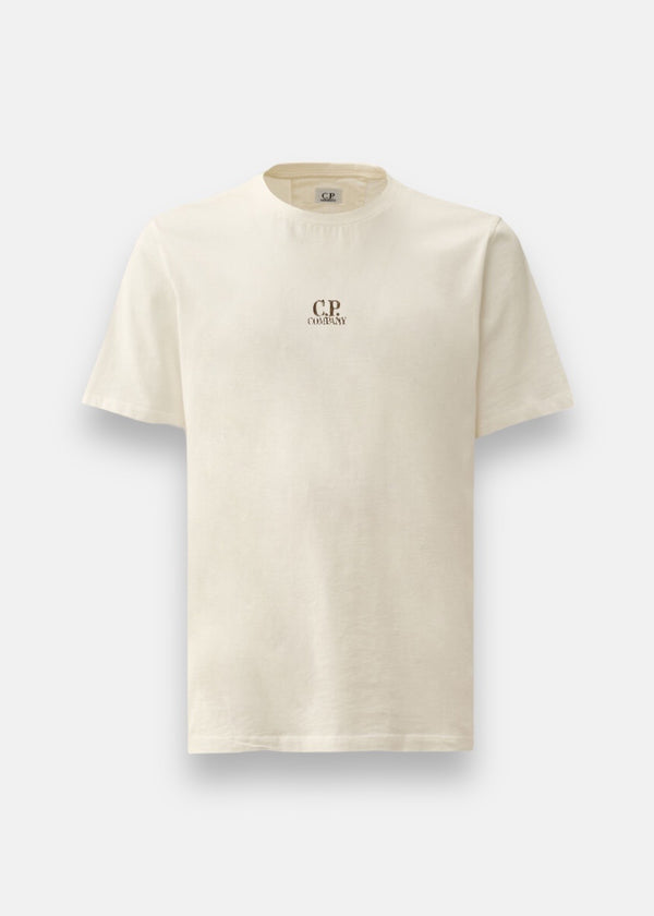 T-shirt C.P. Company 24/1 jersey gauze white
