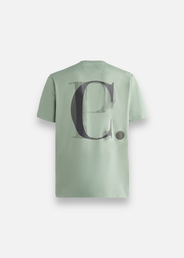 T-shirt C.P. Company 30/1 jersey Graphic vert