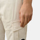 Pantalon cargo - satin stretch - Blanc