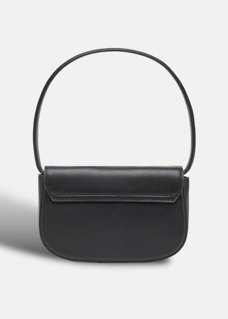 Sac à bandoulière en cuir nappa 1dr - noir