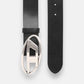 Ceinture en Cuir avec Boucle Silver