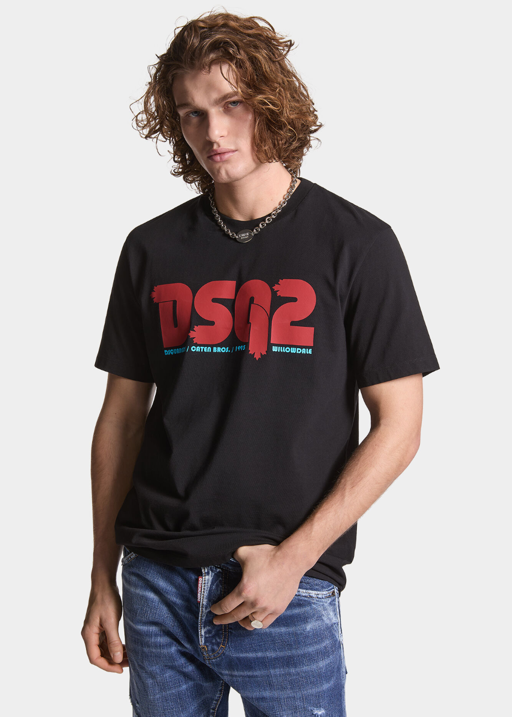 T-shirt logo box - Regular Fit - noir