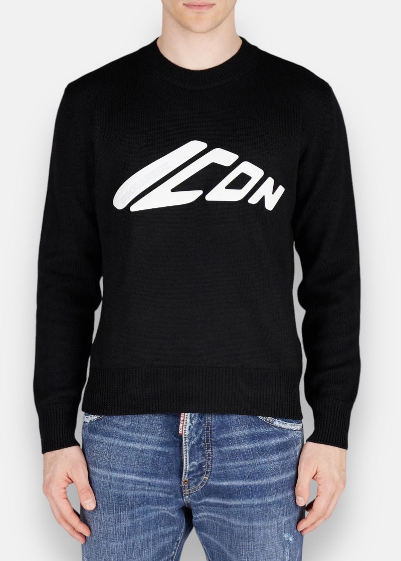 Pull en laine Icon jumper - noir