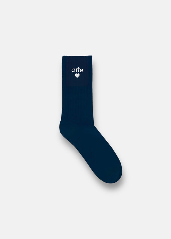 Chaussettes Basic Heart - bleu marine