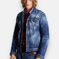 Veste en jean - Dan bleu