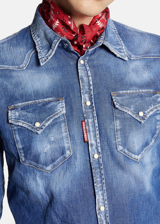 Chemise en jean - Western Classic - bleu